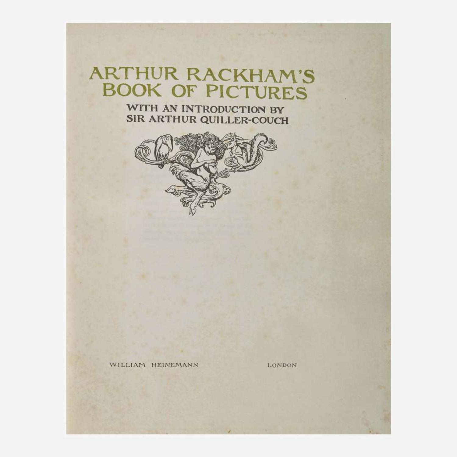 [Children's & Illustrated] [Rackham, Arthur] Arthur Rackham’s Book of Pictures