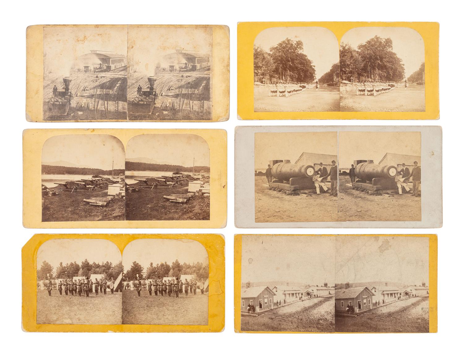 [CIVIL WAR]. A group of 16 scarce and uncommon war views incl. Brady's Execution of a Deserter .
