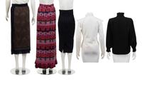 Five Givenchy Separates: Three Skirts and Two Shirts, 1980-2000s