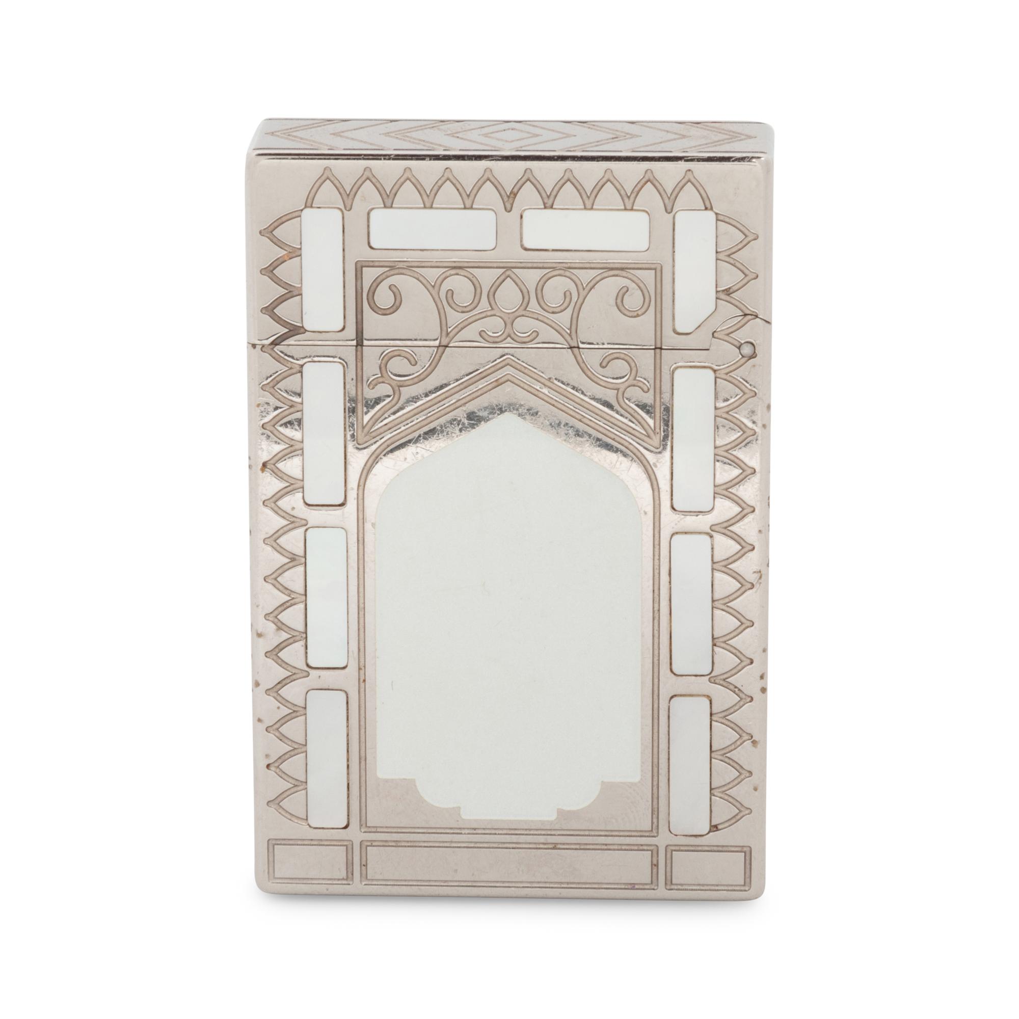 S.T. DUPONT, FRANCE, MOTHER-OF-PEARL AND LAQUER 'TAJ MAHAL' LIGHTER