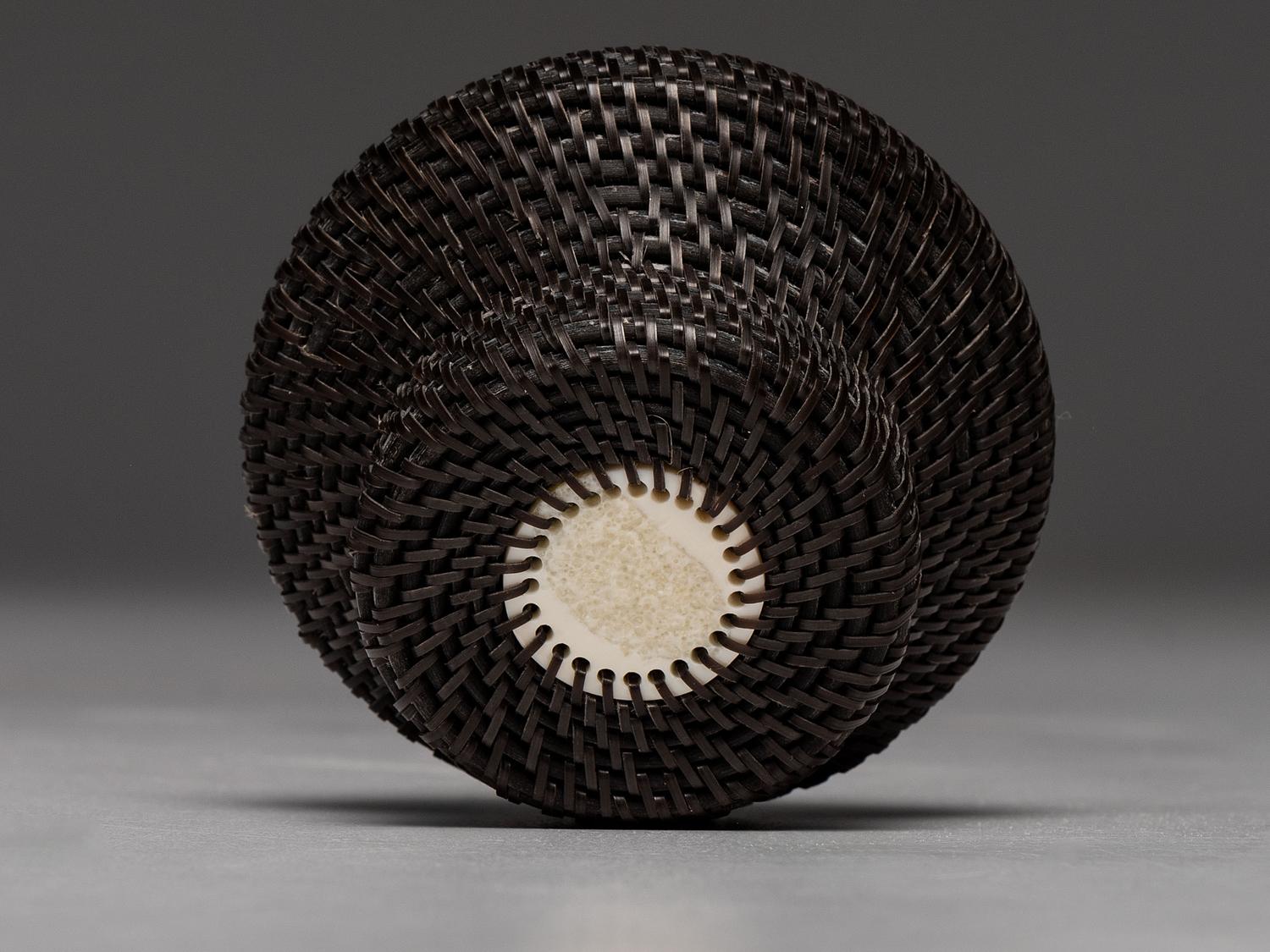Baleen Basket, with Polar Bear Finial