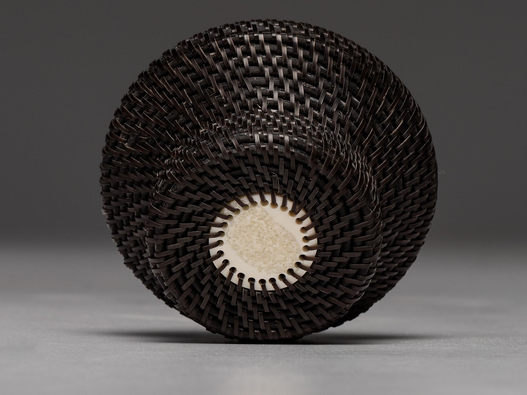 Baleen Basket, with Polar Bear Finial
