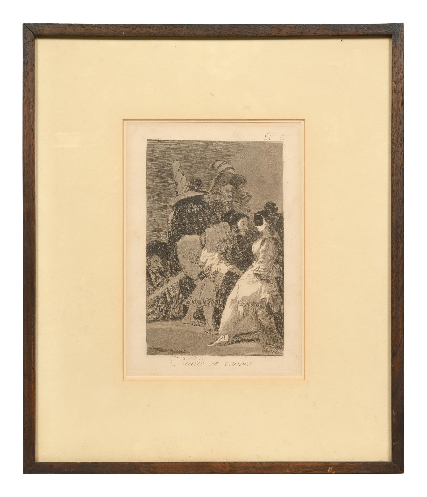 Nadie se conoce ( Nobody Knows Anybody) (from Los Capricios , plate 6)