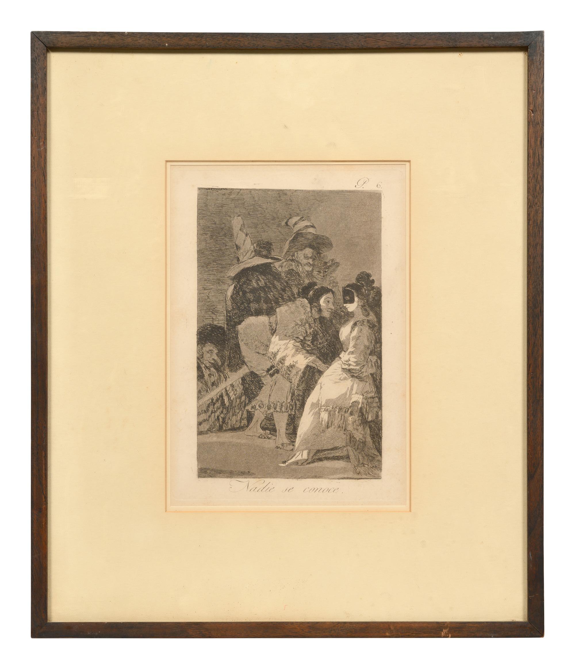 Nadie se conoce ( Nobody Knows Anybody) (from Los Capricios , plate 6)