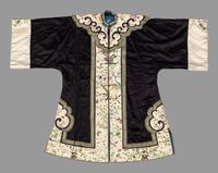 A Black Ground Embroidered Silk Lady's Jacket