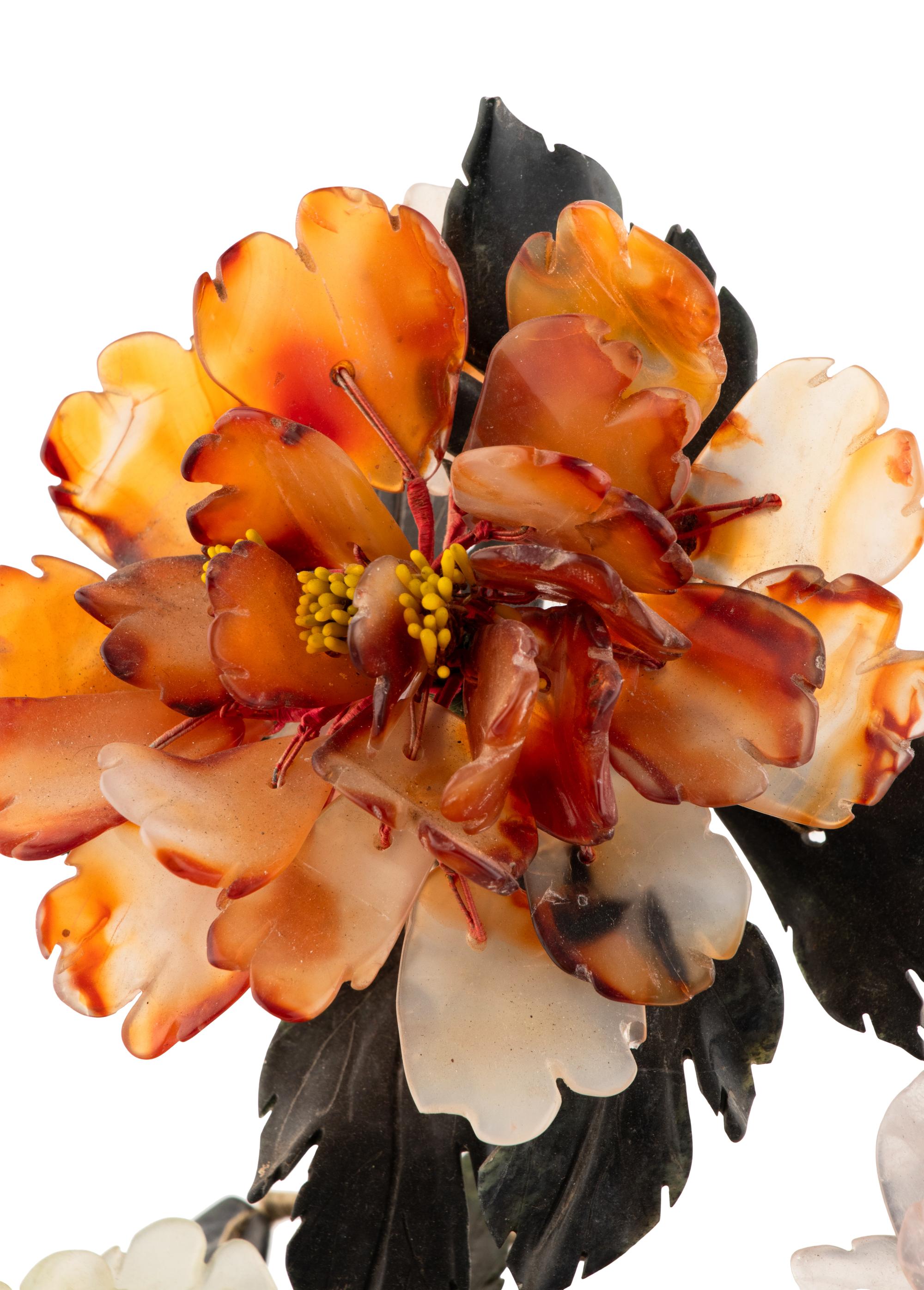 A Chinese Hardstone Model of a Flowering Tree