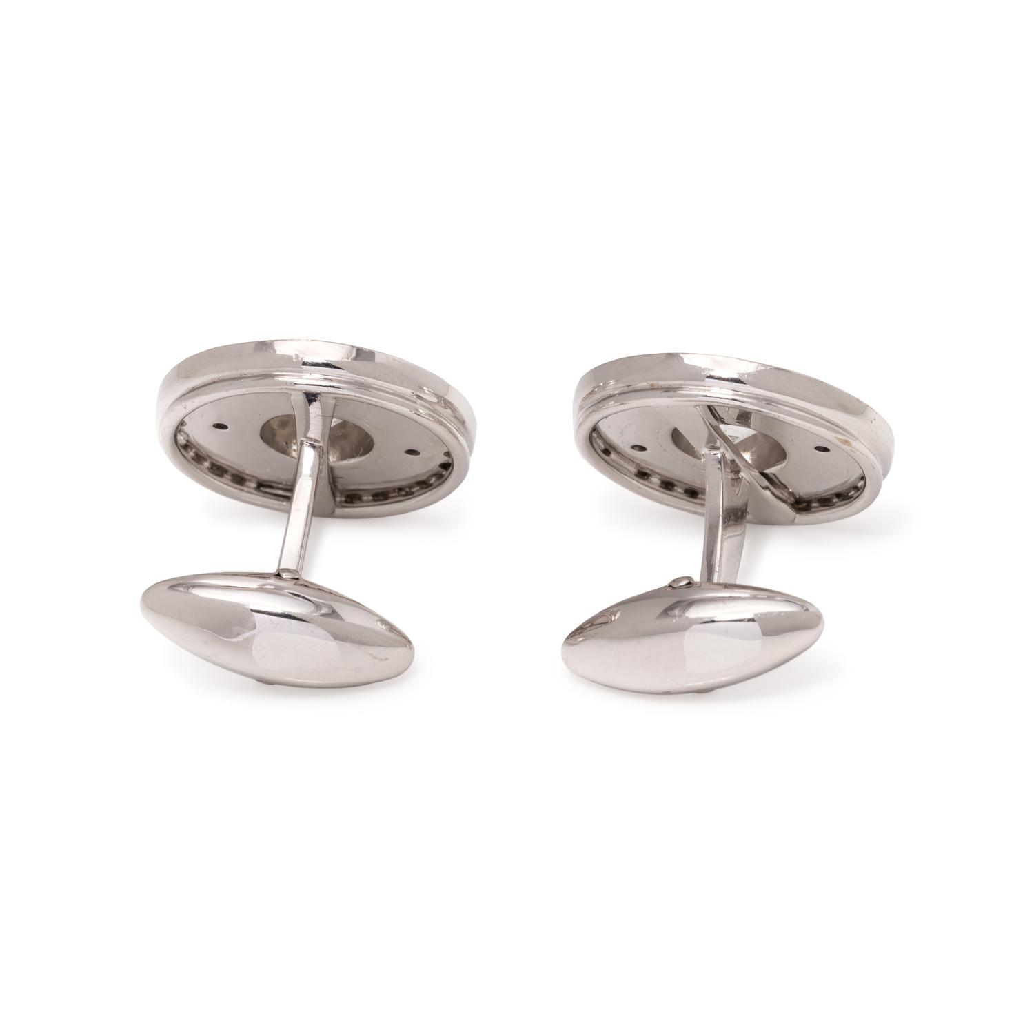 DIAMOND AND ONYX CUFFLINKS