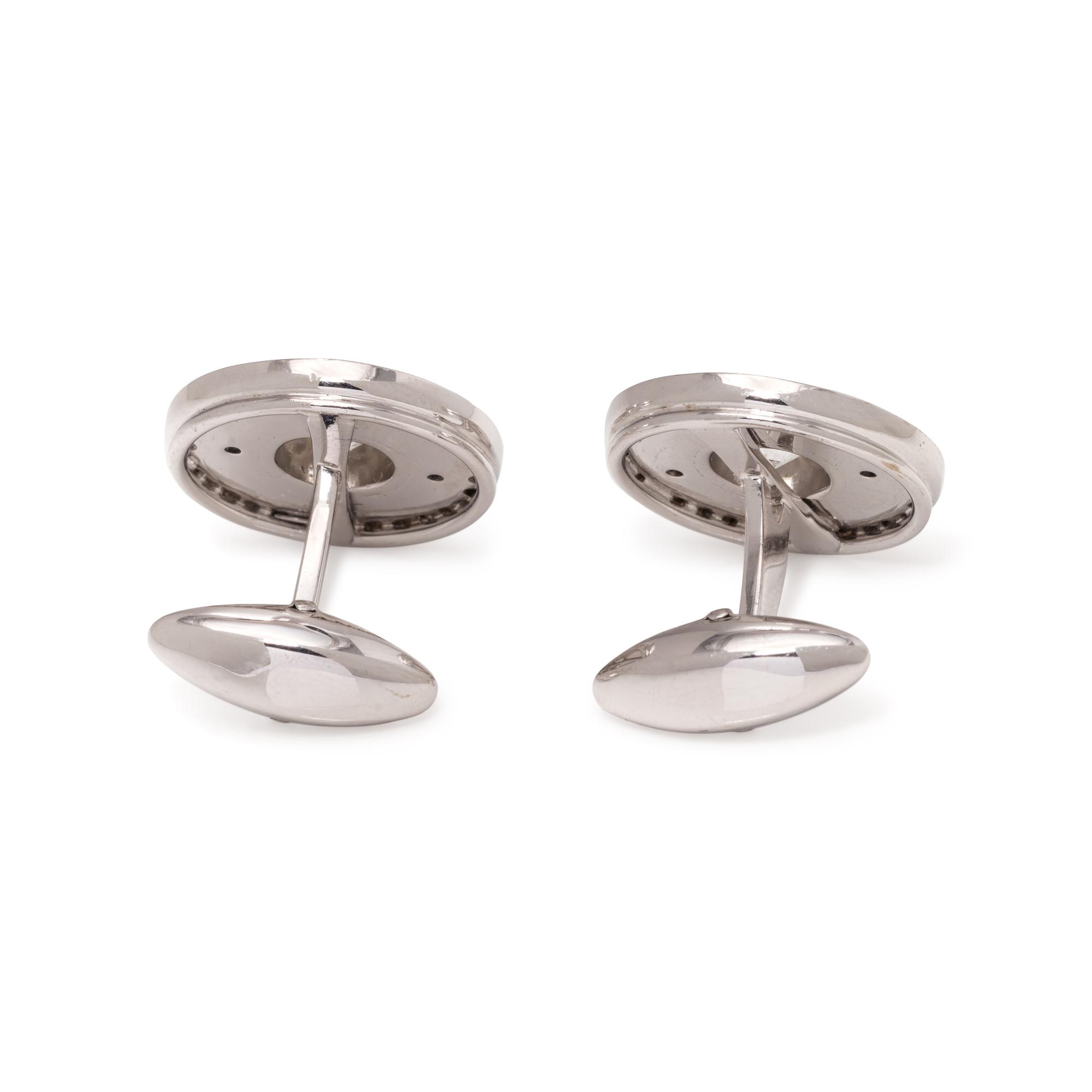DIAMOND AND ONYX CUFFLINKS