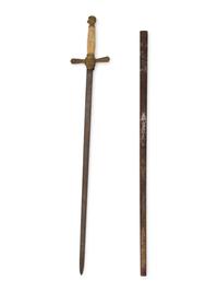 A Continental Bone-Handled Sword and Sheath