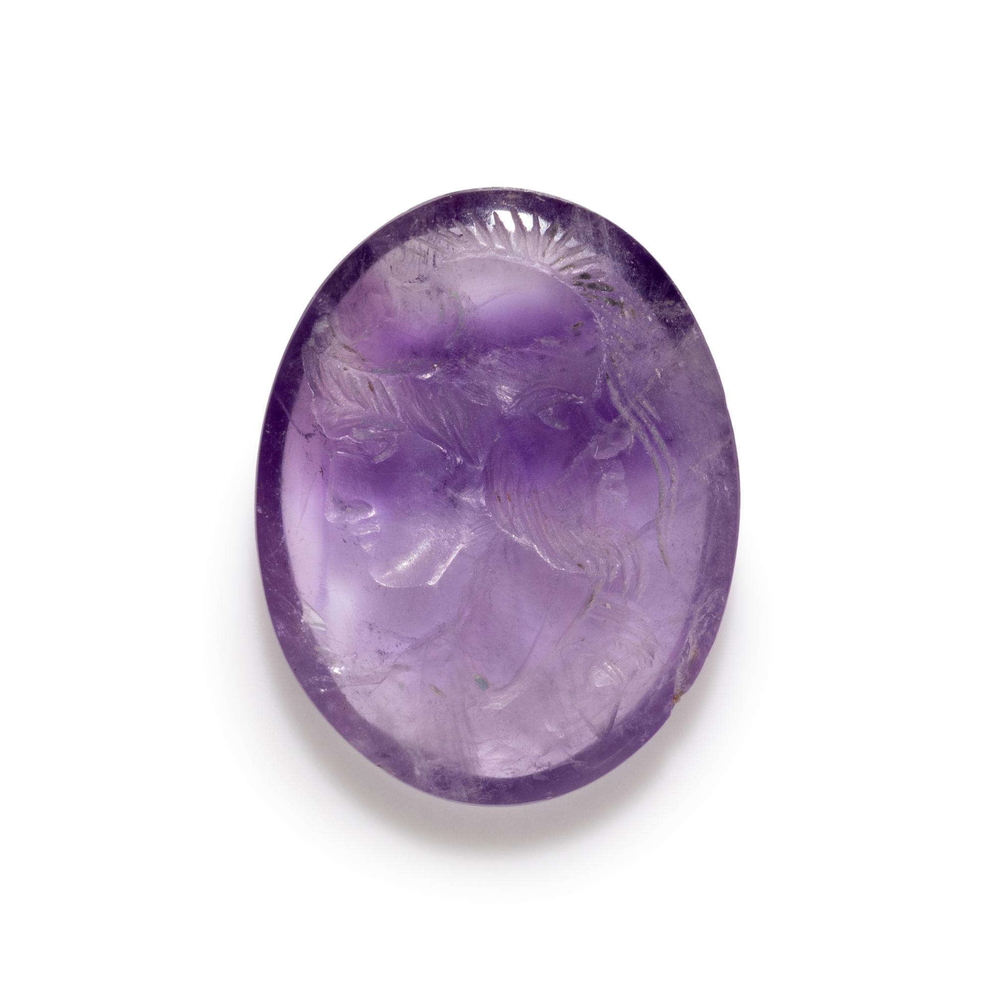 A Roman Amethyst Intaglio with a Five-Faced Gryllos (Composite Figure)