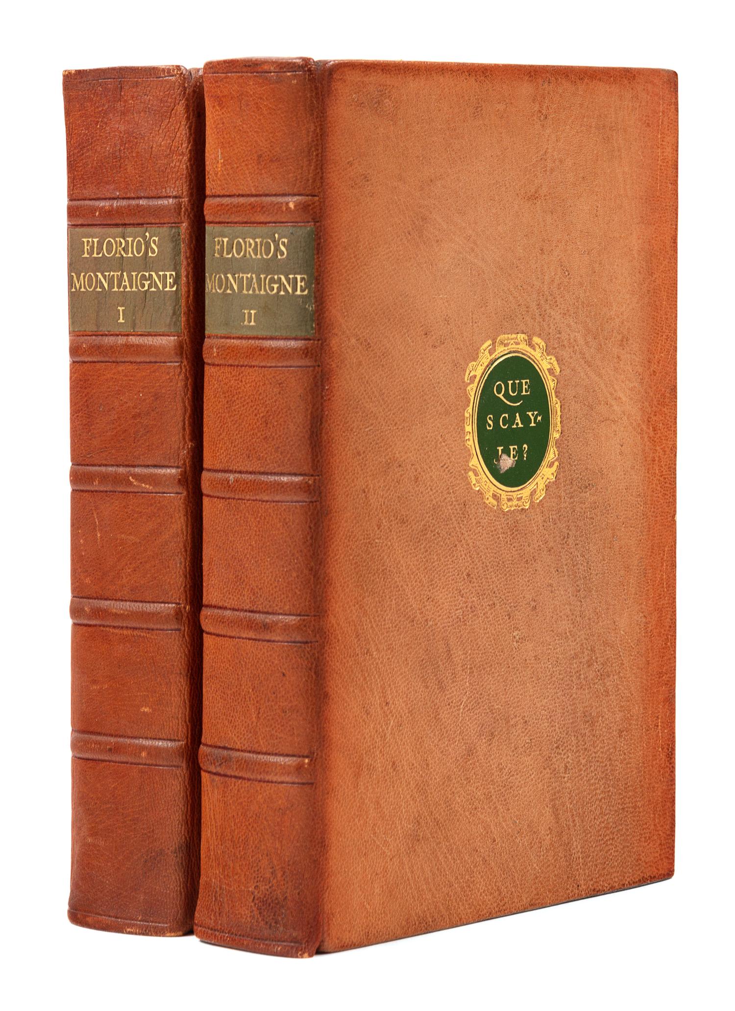 [NONESUCH PRESS]. MONTAIGNE, Michel Eyquem de (1533-1592). -- FLORIO, John (1553-1625), translator. Montaigne's Essays. London: The Nonesuch Press, 1931.