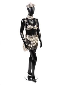 Paco Rabanne Pearl and Clear Disc Ensemble, 1960-80s