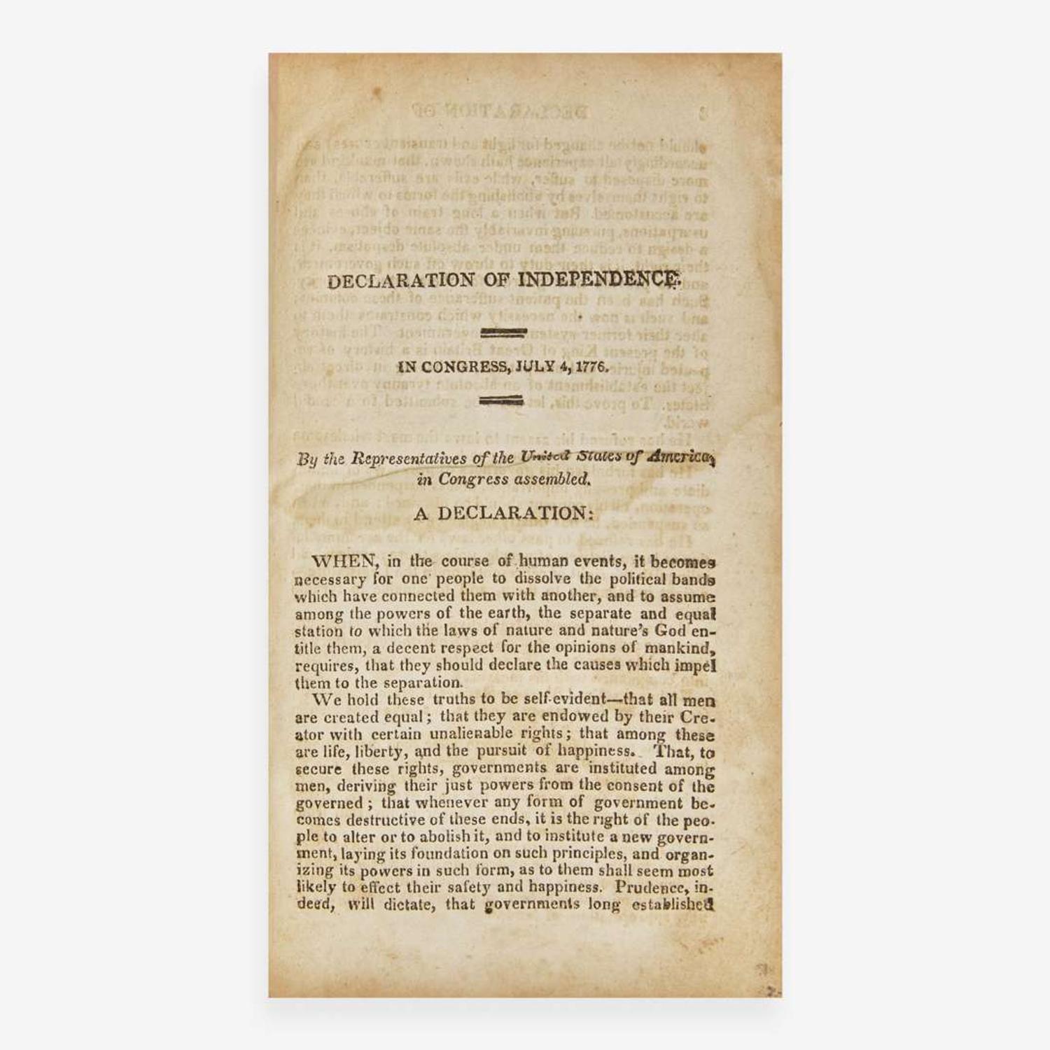 [Americana] The Constitutions of the United States; According to the Latest Amendments. To Which Are Prefixed The Declaration of Independence, The Federal Constitution and The Bill of Rights of the State of Virginia
