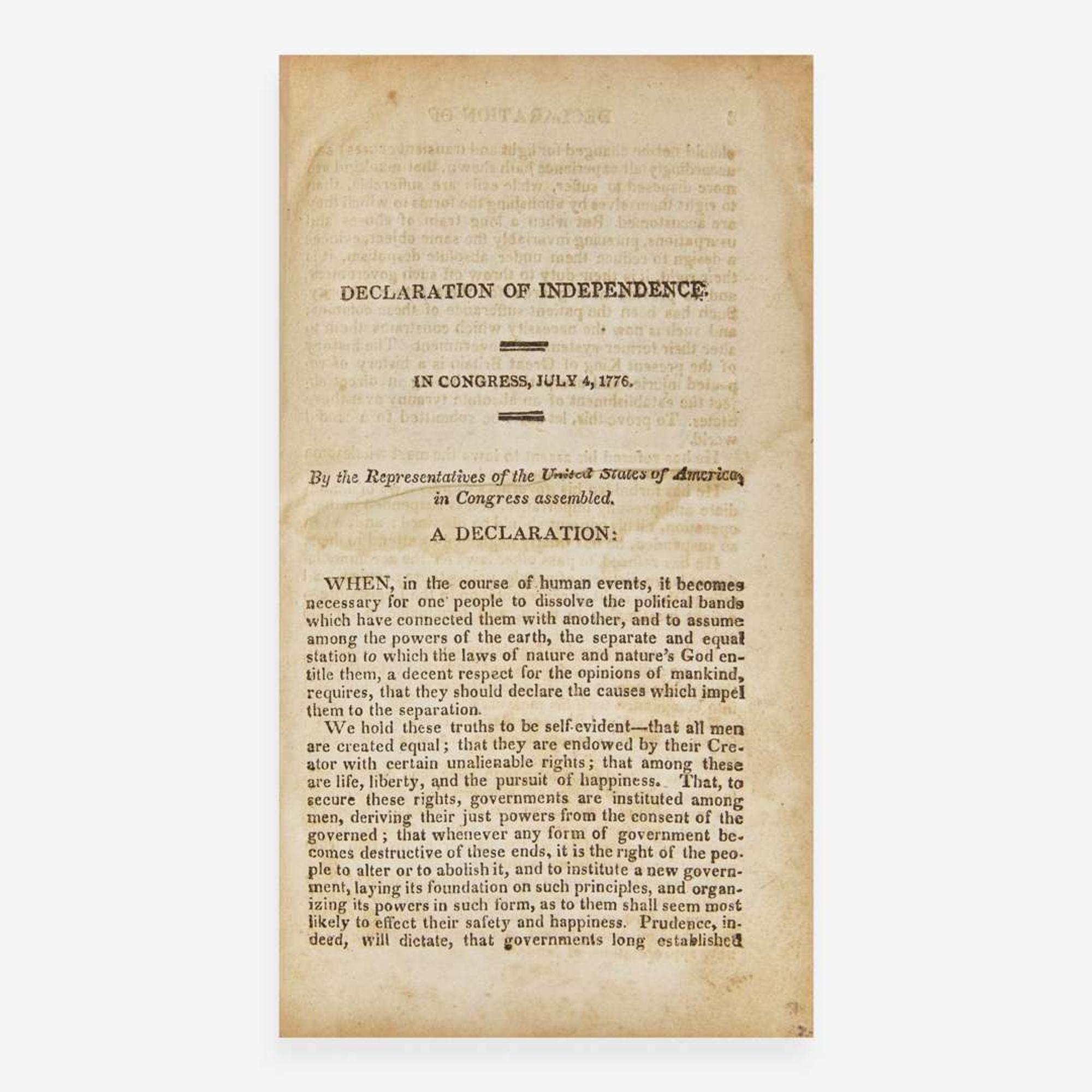[Americana] The Constitutions of the United States; According to the Latest Amendments. To Which Are Prefixed The Declaration of Independence, The Federal Constitution and The Bill of Rights of the State of Virginia