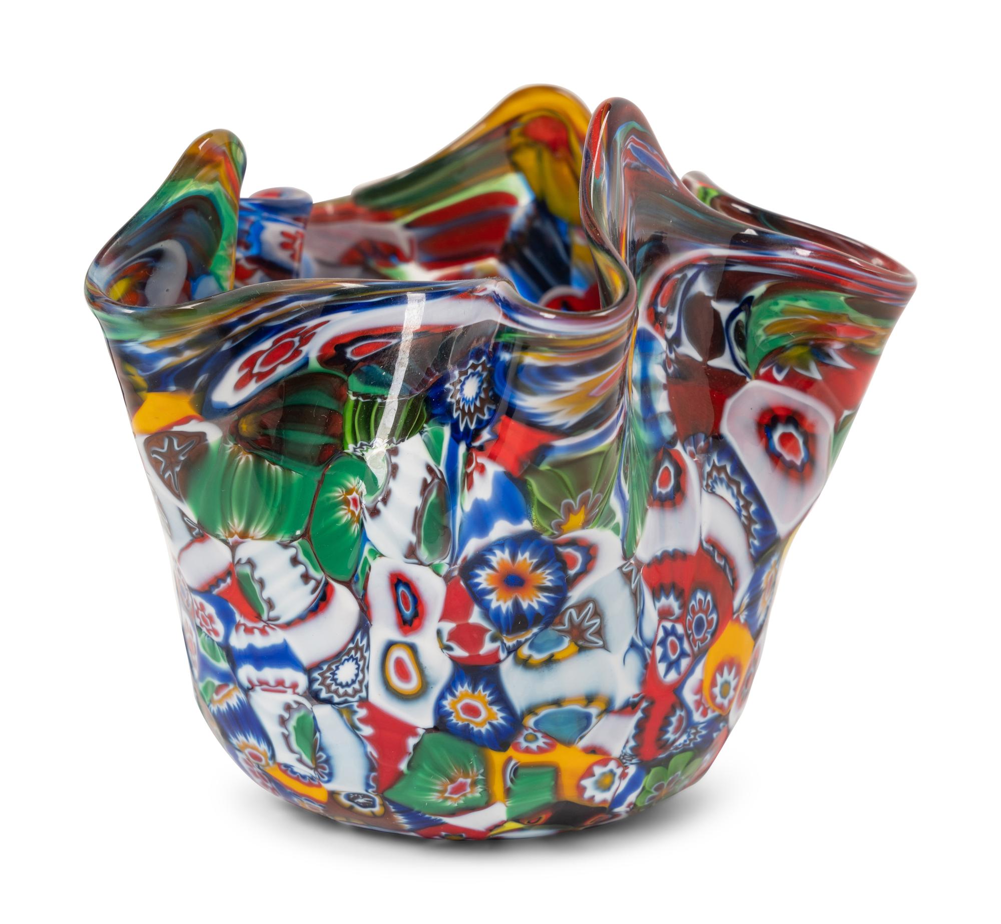 An Assortment of Millefiori Glass Articles