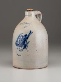 An E. and L.P. Norton Cobalt Decorated Stoneware Two-Gallon Jug