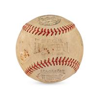 A Walter Johnson Signed Autograph Baseball (Beckett Authentication Services Letter of Authenticity)