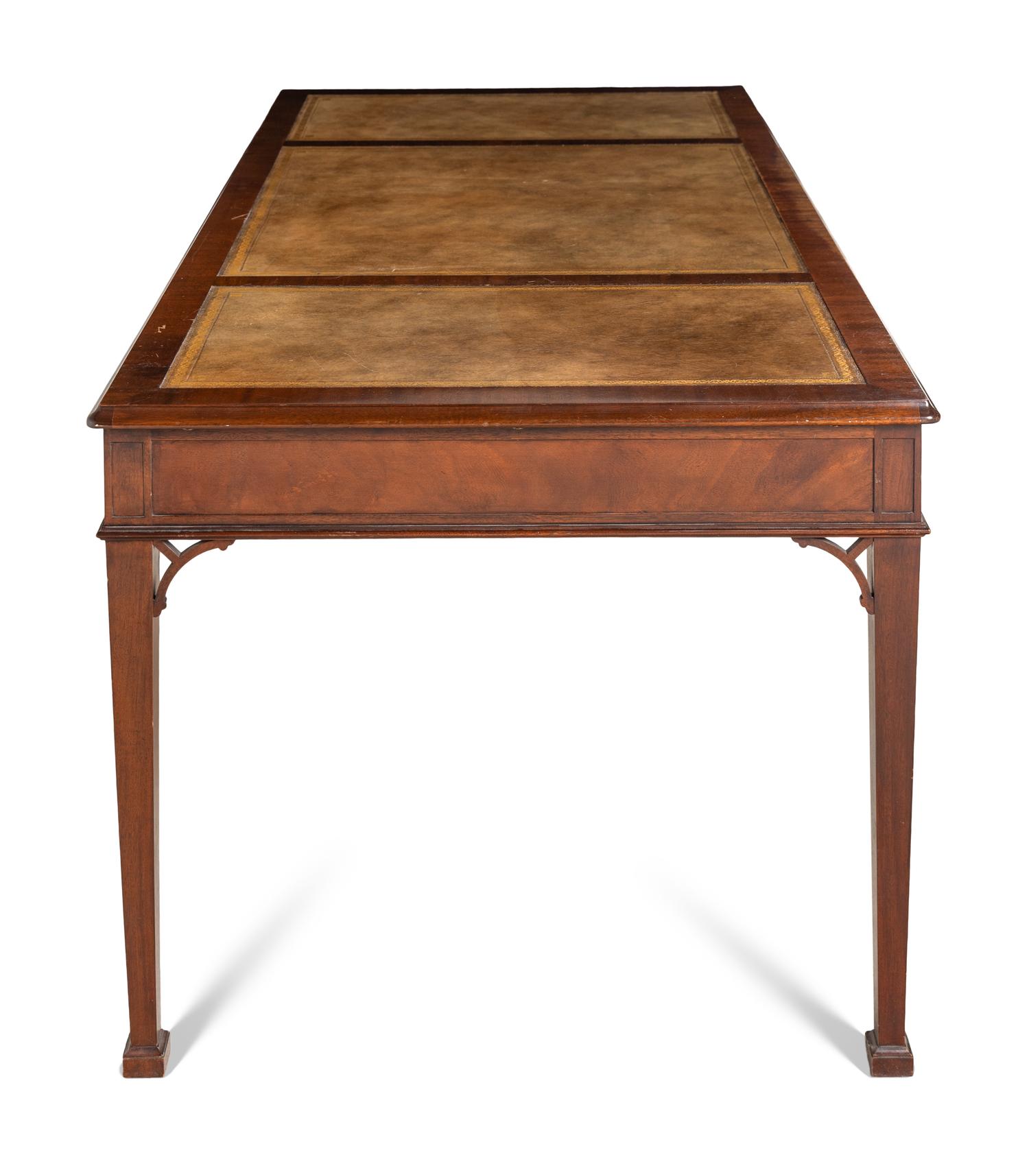 A George III Style Mahogany Library Table