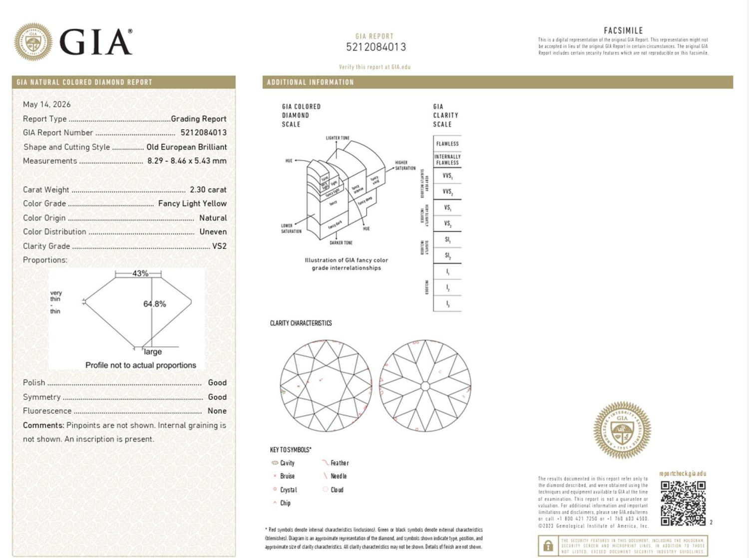 Yellow Diamond, Diamond, and Platinum Ring