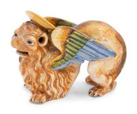 An Italian Faïence Figure of a Mythical Beast