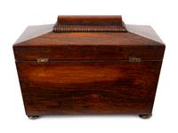 A Regency Mahogany Casket- form Tea Caddy — EARLY 19TH CENTURY
