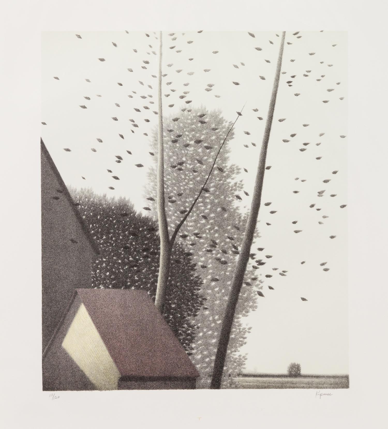 Robert Kipniss, (American, b. 1931), Leaves Aloft
