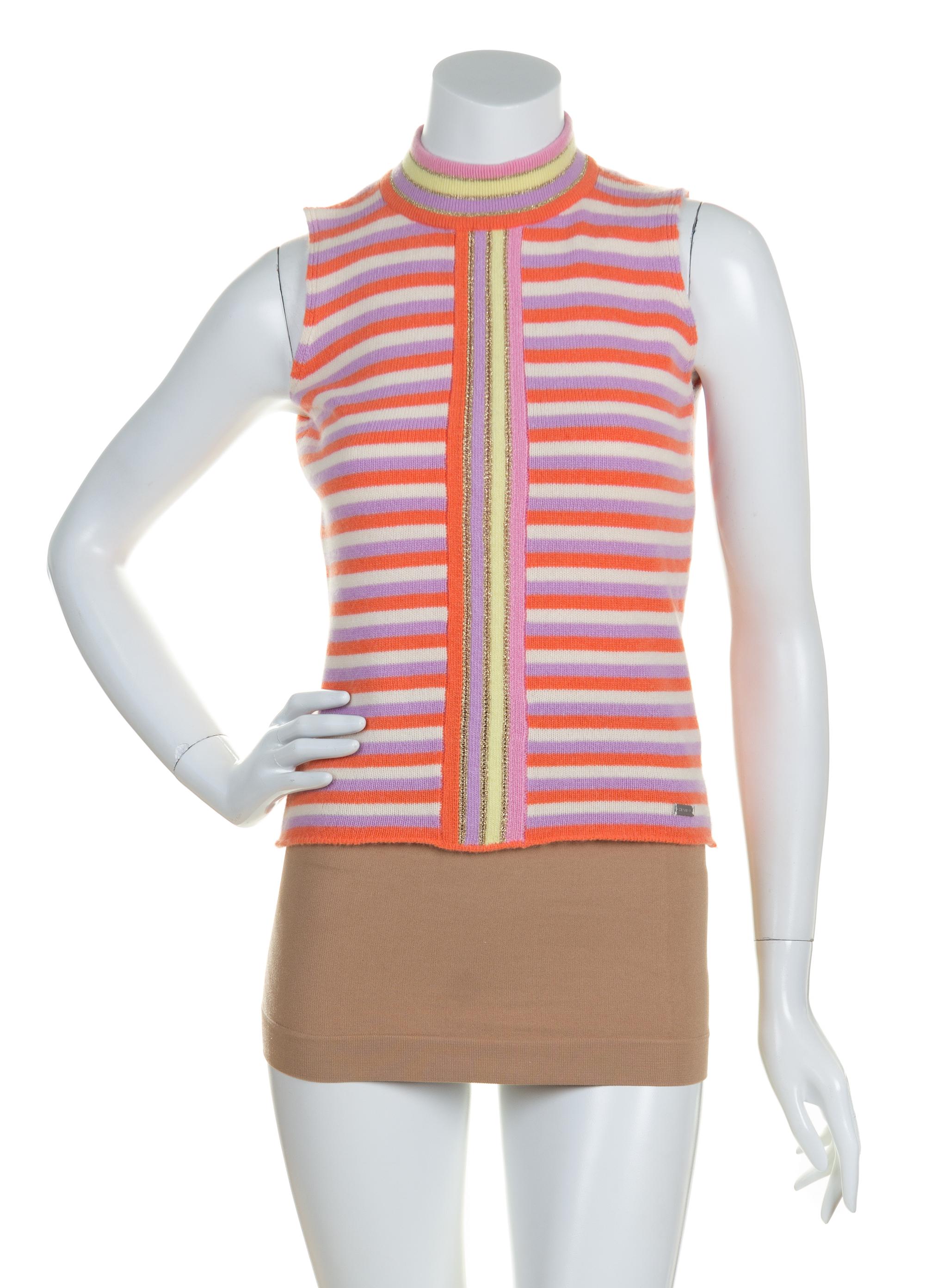 A Pair of Chanel Cashmere Tops, Size 40.