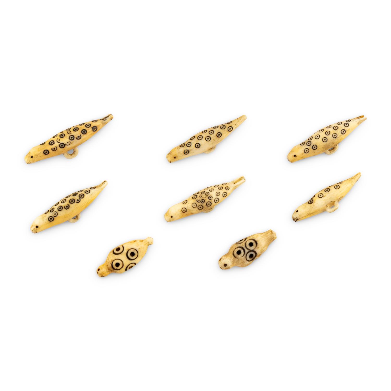 Alaskan Native Decorated Seal Buttons