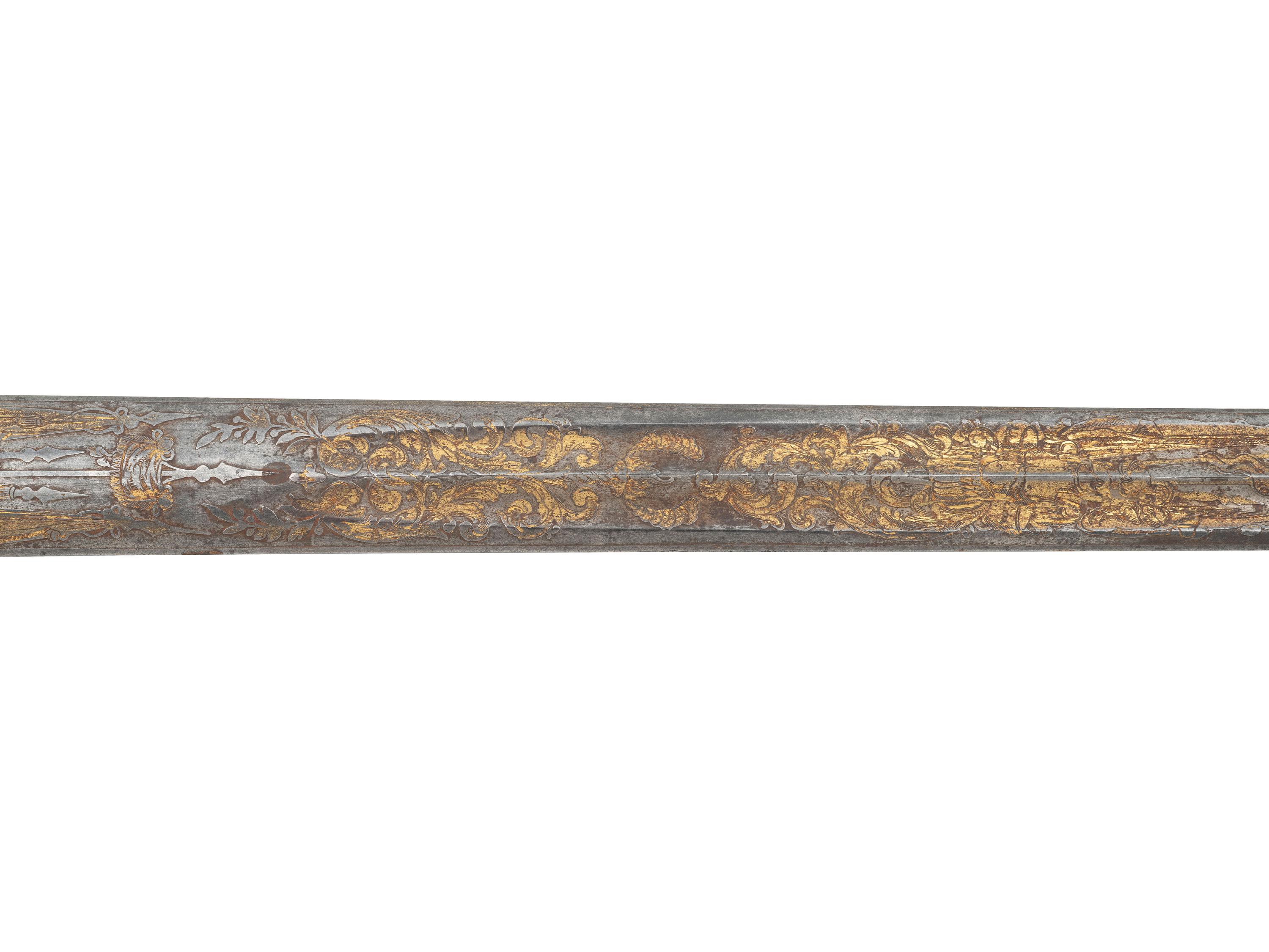 [CIVIL WAR]. Sword, war-date photograph, medical officer's sash, belt and buckle identified to Surgeon William J. McDermott, New York.