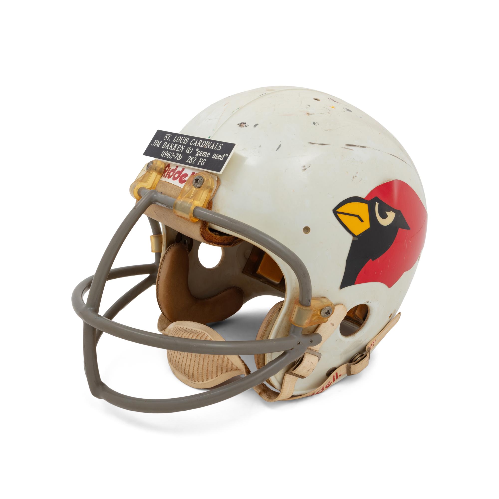 An Original St. Louis Cardinals Game Used Football Helmet