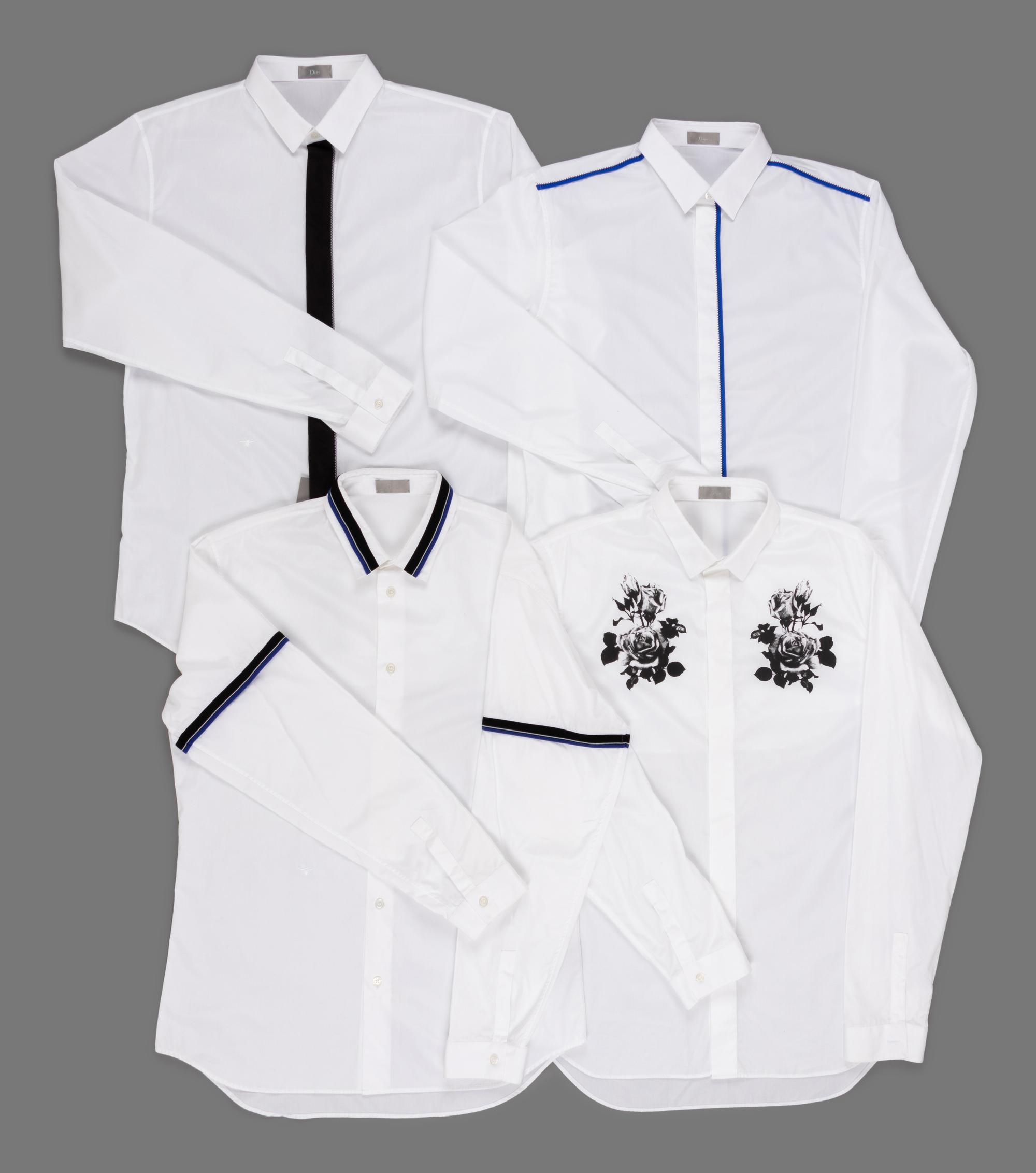 Four Men's Dior Shirts, c. 2017 — BNY 83, 123, 124 , 184