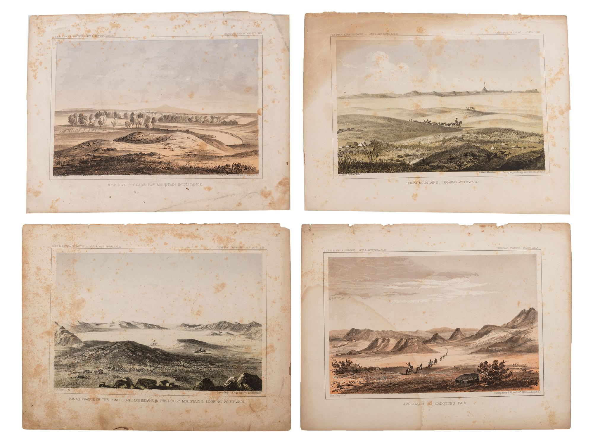 [WESTERN AMERICANA]. A group of western etchings, prints and photographs, and an 1890 manuscript letter detailing the incredible natural beauty of Wagon Wheel Gap, Colorado.