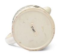 A Liverpool Transfer-Printed Creamware Pitcher with Arms of the United States