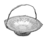 A Victorian Silver-Plate Basket