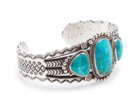 Silver and Turquoise Cuff Bracelet