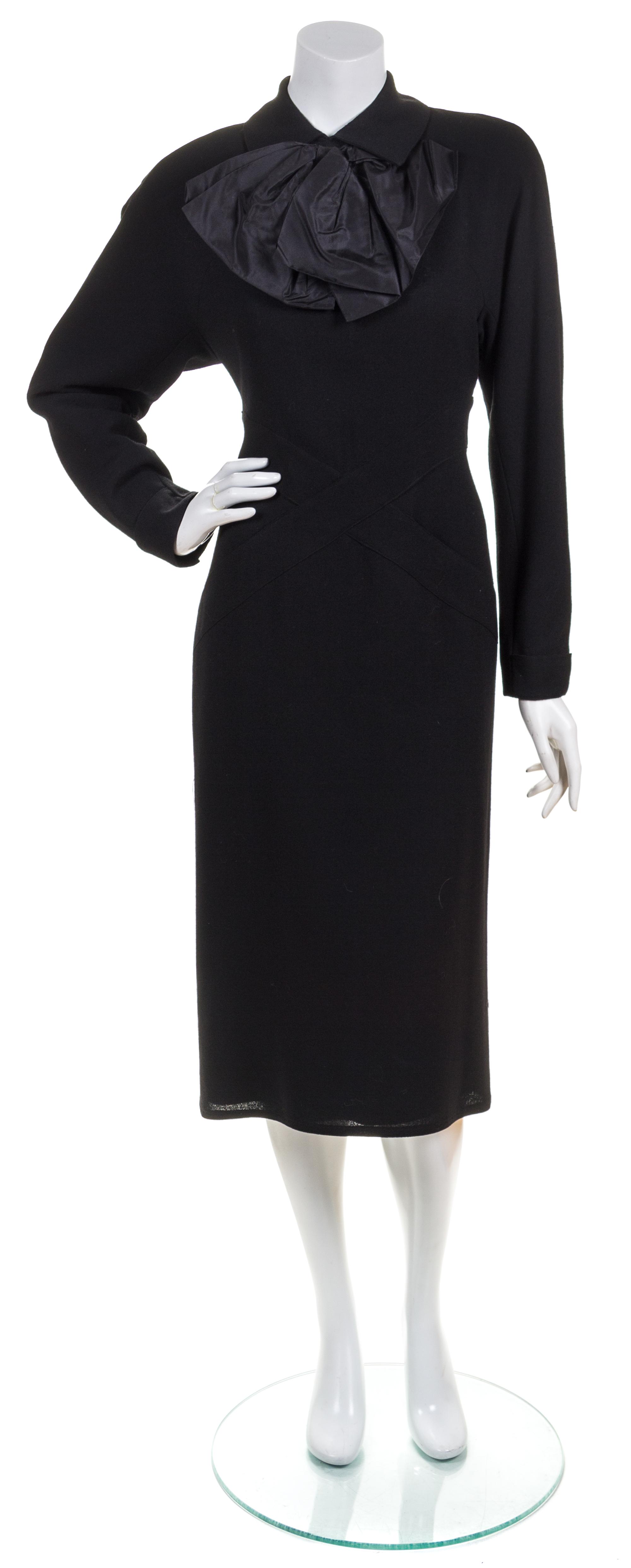 A Chloe Black Wool Dress,
