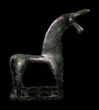 A Geometric Bronze Horse
