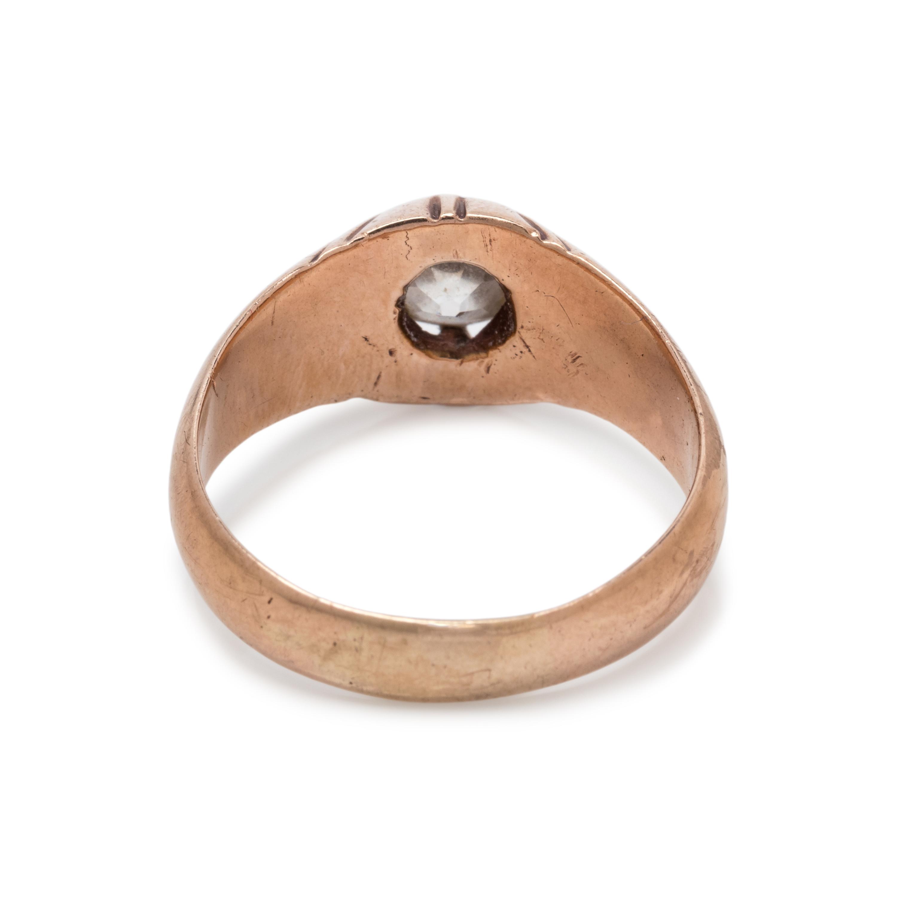 ROSE GOLD AND DIAMOND RING