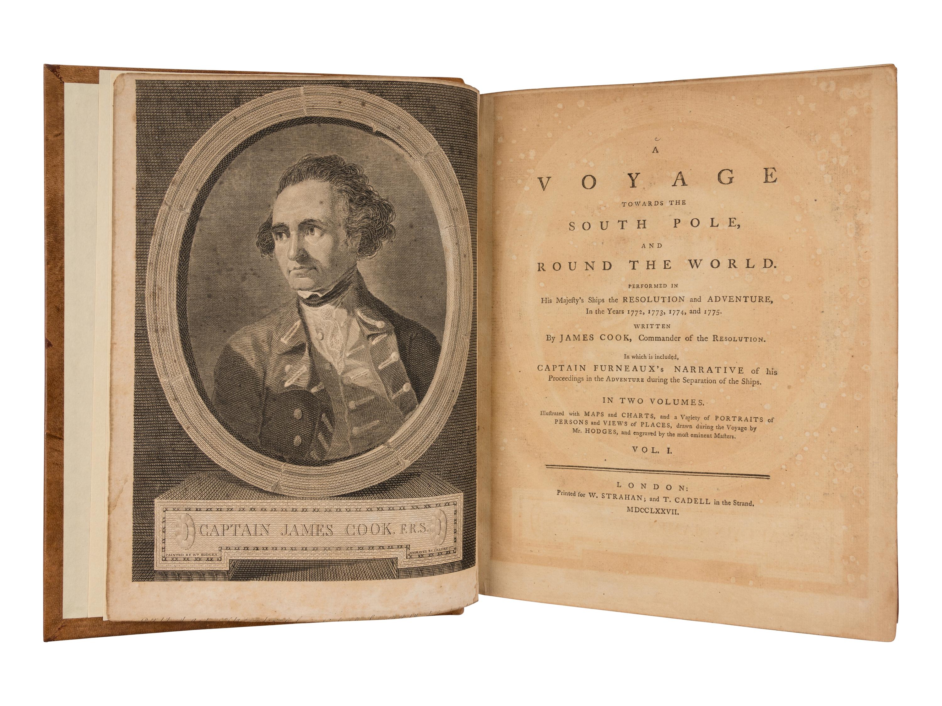 COOK, James, Captain (1728-1779). -- [SECOND VOYAGE]. A Voyage towards the South Pole, and Round the World, performed in His Majesty's Ships the Resolution and Adventure, in the Years 1772, 1773, 1774, and 1775 . London: W. Strahan and T. Cadell, 1777.