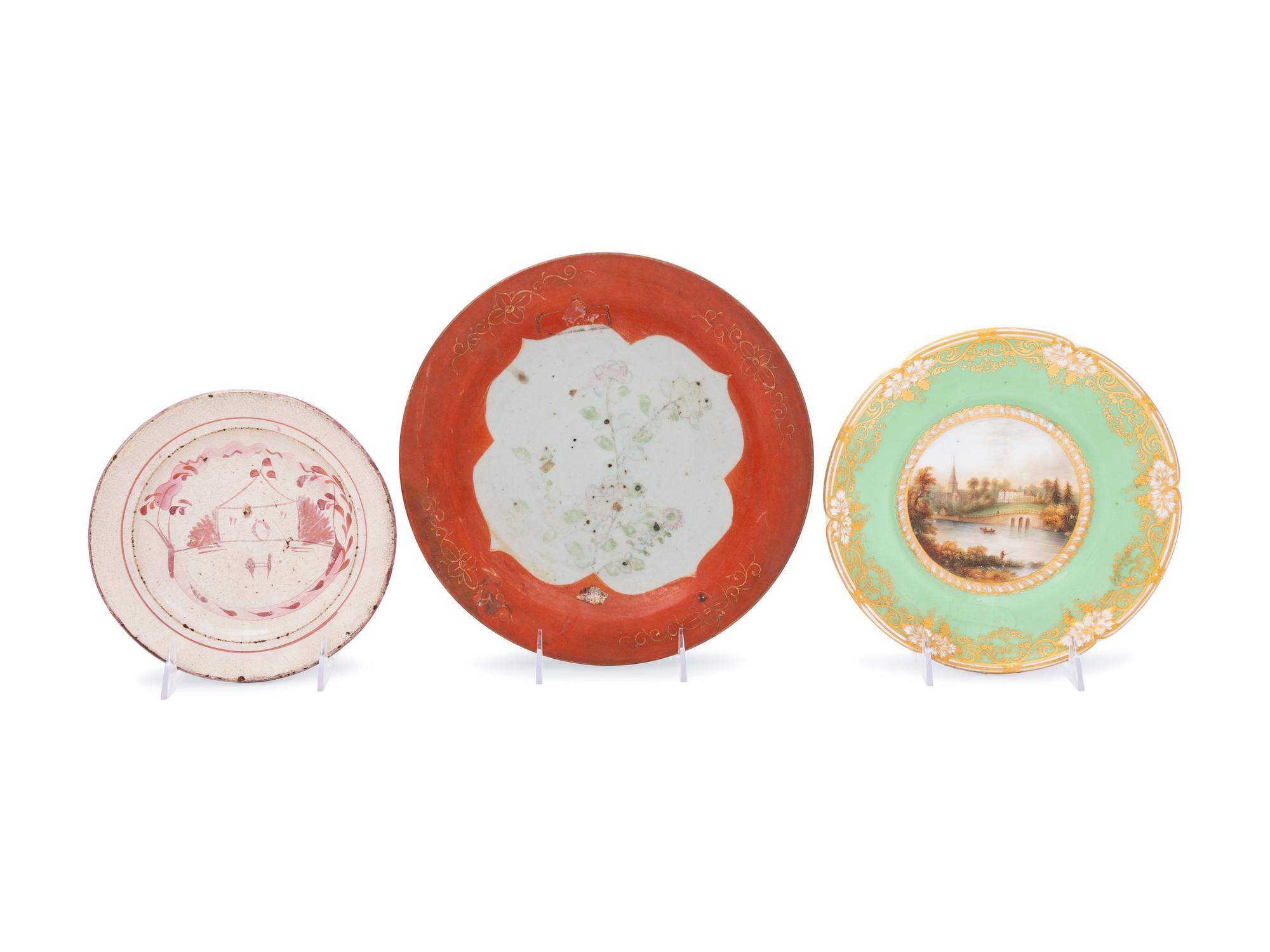 A Collection of English, Chinese Export and Continental Porcelain Table Articles