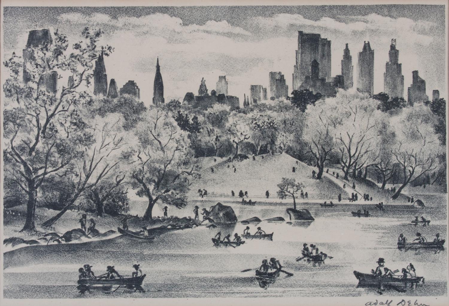 Adolf Dehn, (American, 1895-1968), Central Park