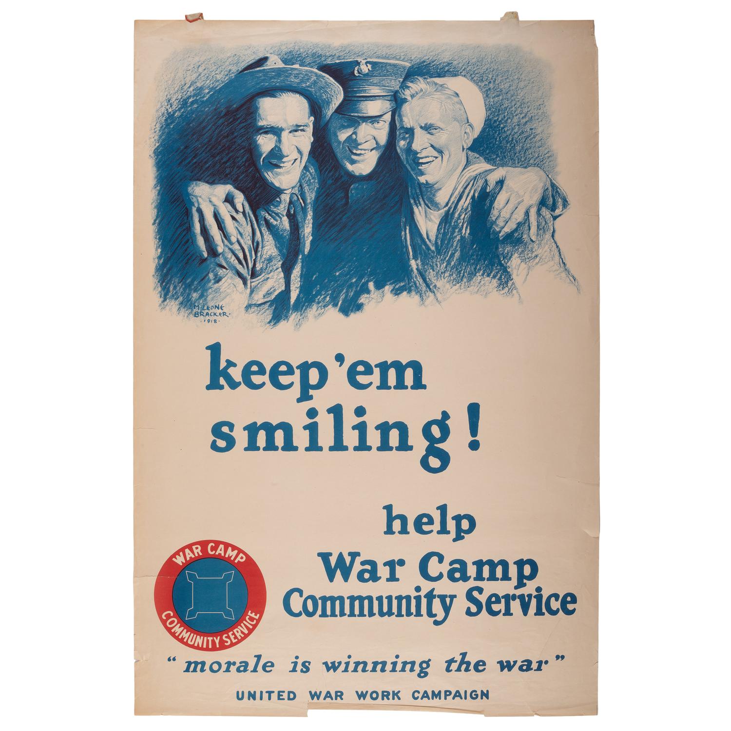 [WORLD WAR I]. A collection of 10 assorted posters, comprising: