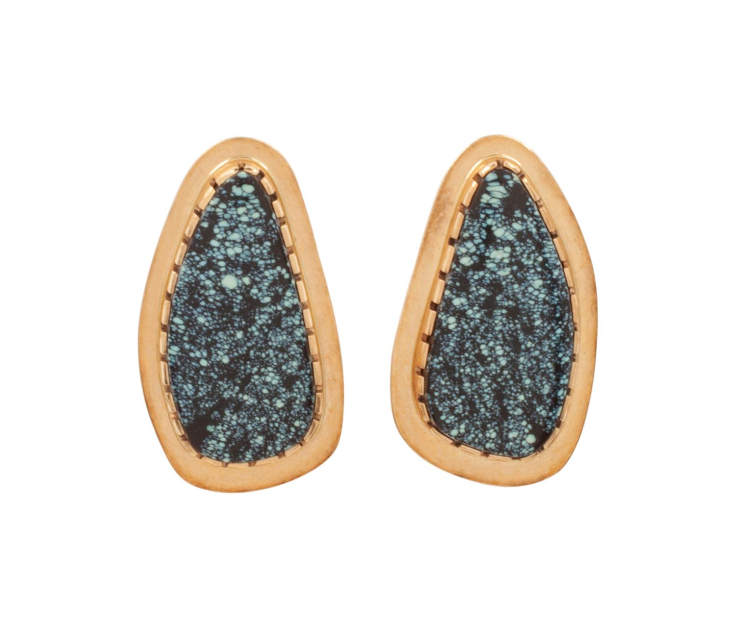 14kt Gold and Turquoise Earrings