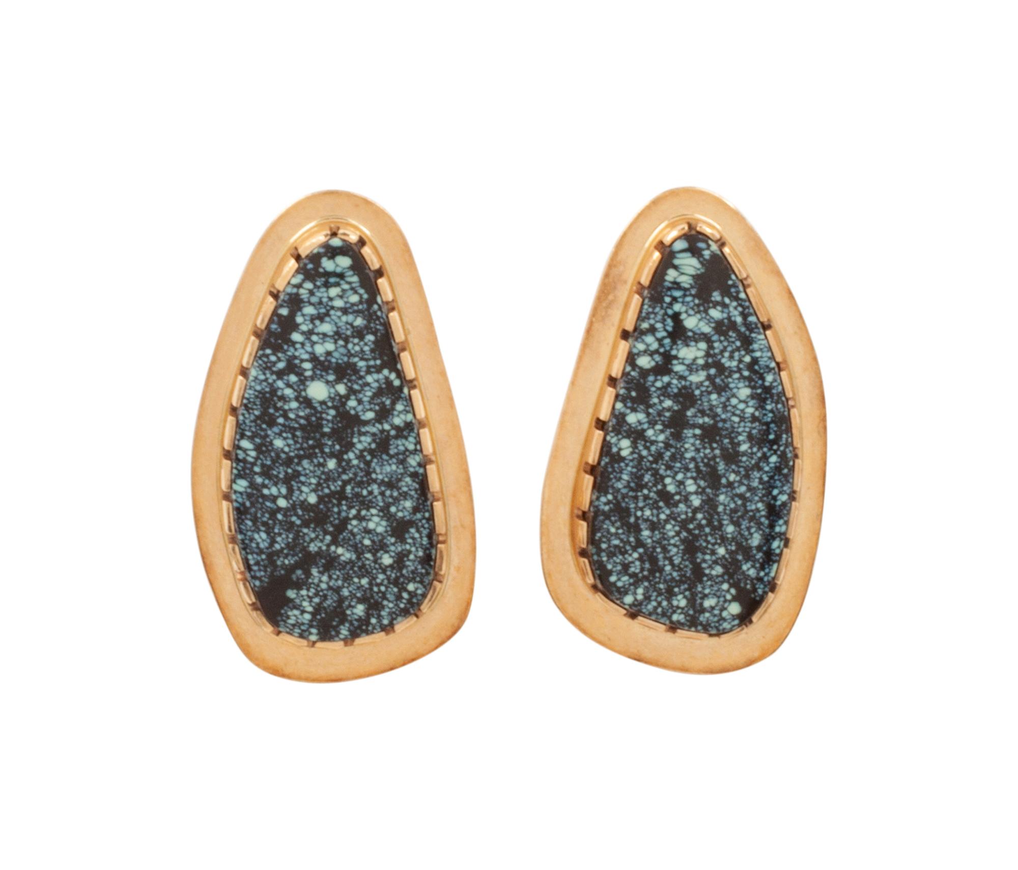 14kt Gold and Turquoise Earrings