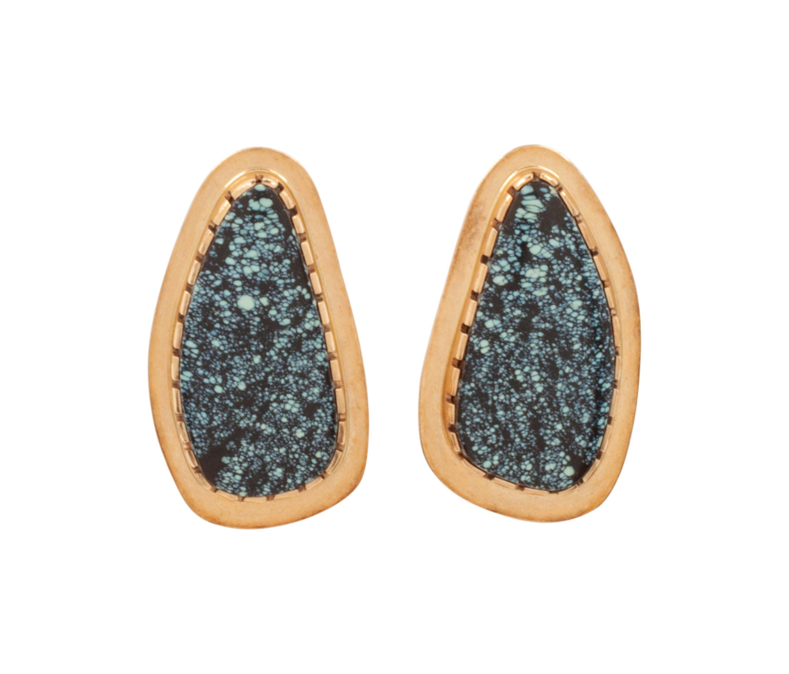 14kt Gold and Turquoise Earrings