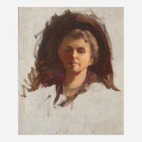 Cecilia Beaux (American, 1855–1942) Portrait Sketch of a Woman