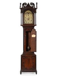 A German-Pennsylvania Mahogany Tall Case Clock
