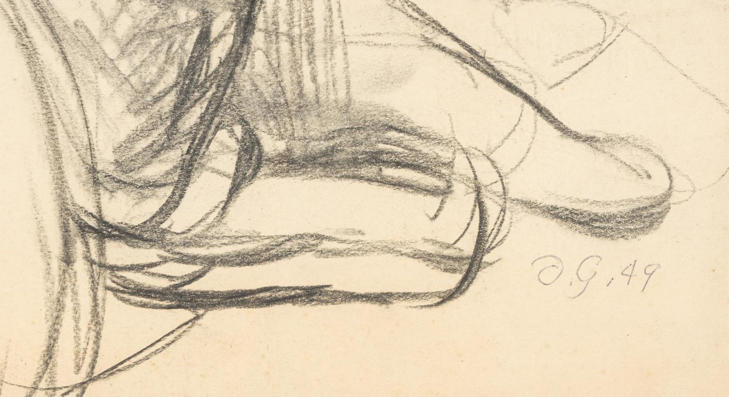 Reclining Male Nude , 1949