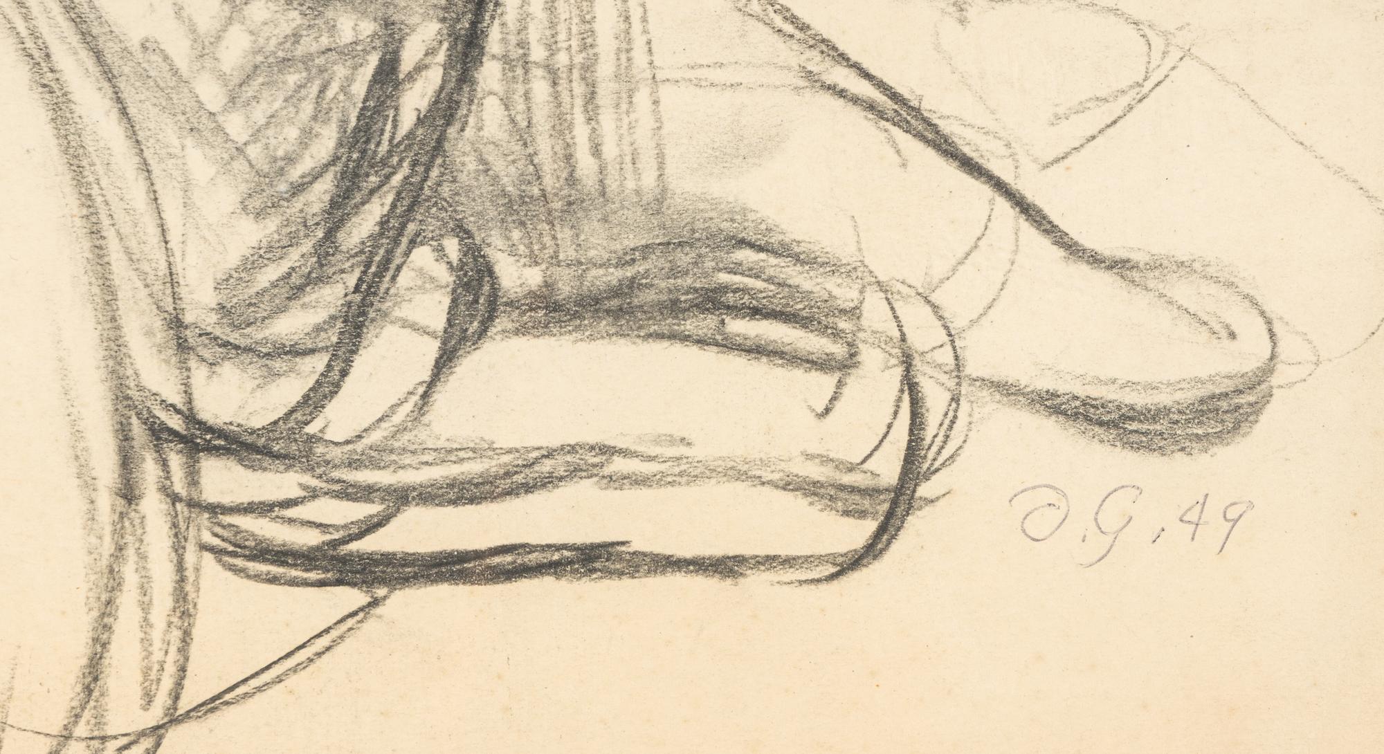 Reclining Male Nude , 1949