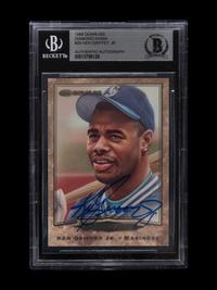 A 1998 Donruss Diamond Kings Ken Griffey Jr. Signed Autograph Baseball Card No. 20 (Beckett Authentication Services BAS Certified),